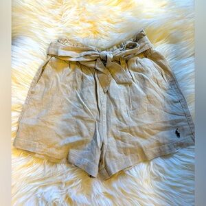Lauren Ralph Lauren Women's Belted Linen Shorts